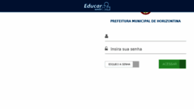 What Horizontina.educarweb.net.br website looked like in 2018 (5 years ago)