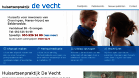 What Huisartsenpraktijkdevecht.nl website looked like in 2018 (5 years ago)