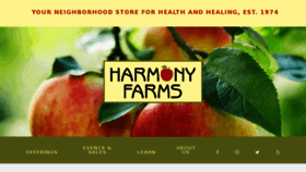 What Harmony-farms.net website looked like in 2018 (5 years ago)