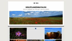 What Heilpflanzenkatalog.net website looked like in 2018 (5 years ago)