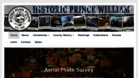 What Historicprincewilliam.org website looked like in 2018 (5 years ago)