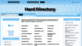 What Harddirectory.info website looked like in 2018 (5 years ago)
