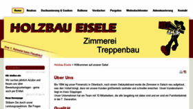 What Holzbau-eisele.de website looked like in 2018 (5 years ago)
