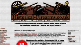 What Historical-firearms.co.uk website looked like in 2018 (5 years ago)