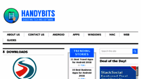 What Handybits.com website looked like in 2018 (5 years ago)