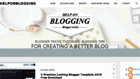What Helponblogging.blogspot.com.tr website looked like in 2018 (7 years ago)