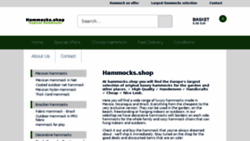 What Hammocks.shop website looked like in 2018 (5 years ago)