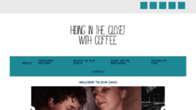 What Hidingintheclosetwithcoffee.com website looked like in 2018 (5 years ago)