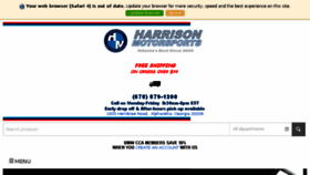 What Harrisonmotorsports.com website looked like in 2018 (5 years ago)