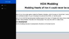 What Hoi4modding.com website looked like in 2018 (5 years ago)