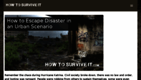 What Howtosurviveit.com website looked like in 2018 (5 years ago)