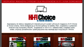 What Hifichoice.pl website looked like in 2018 (5 years ago)