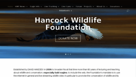 What Hancockwildlifechannel.org website looked like in 2018 (5 years ago)