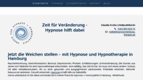 What Hypnose-hamburg-therapie.de website looked like in 2018 (5 years ago)