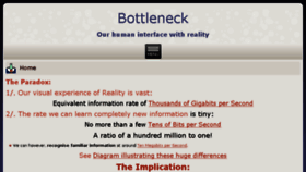 What Humanbottleneck.com website looked like in 2018 (7 years ago)