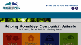 What Homesforpets.org website looked like in 2018 (5 years ago)