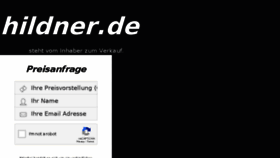 What Hildner.de website looked like in 2018 (5 years ago)