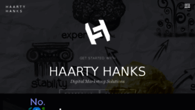 What Haartyhanks.com website looked like in 2018 (5 years ago)