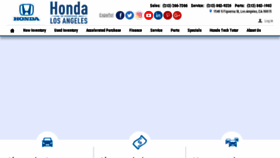What Hondaoflosangeles.com website looked like in 2018 (5 years ago)