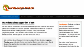 What Handsauger-test.de website looked like in 2018 (8 years ago)