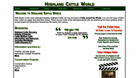 What Highlandcattleworld.com website looked like in 2018 (5 years ago)
