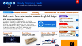 What Handyshippingguide.com website looked like in 2018 (5 years ago)