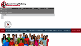 What Hemophilia.ca website looked like in 2018 (5 years ago)
