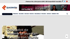 What Hidalgo.quadratin.com.mx website looked like in 2018 (5 years ago)
