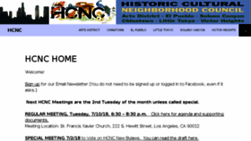 What Hcncla.org website looked like in 2018 (6 years ago)