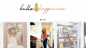 What Hellohappinessblog.com website looked like in 2018 (5 years ago)