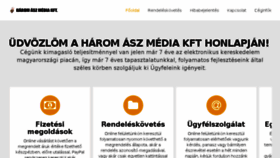 What Haromaszmedia.hu website looked like in 2018 (5 years ago)