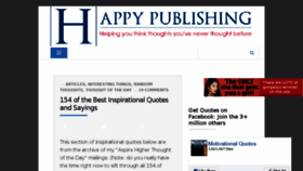 What Happypublishing.com website looked like in 2018 (5 years ago)