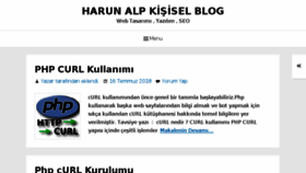 What Harunalp.com website looked like in 2018 (5 years ago)