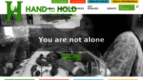 What Handtohold.org website looked like in 2018 (5 years ago)