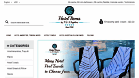 What Hotelitems.com website looked like in 2018 (5 years ago)