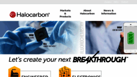 What Halocarbon.com website looked like in 2018 (5 years ago)