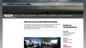 What Hkmw-rechtsanwaelte.de website looked like in 2018 (5 years ago)