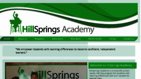 What Hillsprings.org website looked like in 2018 (5 years ago)