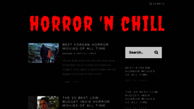 What Horrornchill.com website looked like in 2018 (5 years ago)