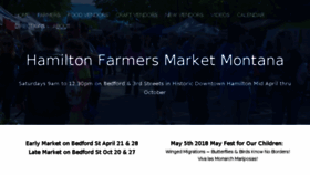 What Hamiltonfarmersmarket.org website looked like in 2018 (5 years ago)