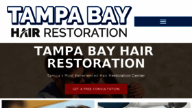 What Hairrestorationtampabayfl.com website looked like in 2018 (5 years ago)