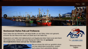 What Hafen-pub.de website looked like in 2018 (6 years ago)