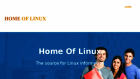 What Home-of-linux.org website looked like in 2018 (5 years ago)