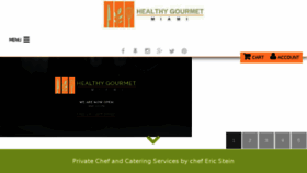 What Healthygourmetmiami.com website looked like in 2018 (5 years ago)