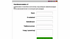 What Handenenvoeten.nl website looked like in 2018 (5 years ago)