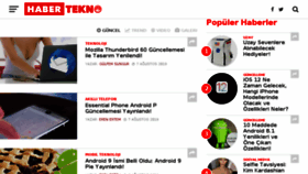 What Habertekno.com website looked like in 2018 (6 years ago)