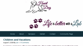 What Heartlikeadog.com website looked like in 2018 (5 years ago)