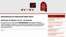 What Huehnerstallselberbauen24.de website looked like in 2018 (5 years ago)