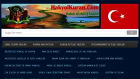 What Hakyolkuran.com website looked like in 2018 (5 years ago)