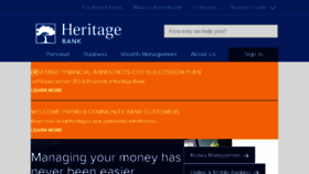 What Heritagebanknw.com website looked like in 2018 (5 years ago)